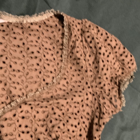 Vintage indie granola Eyelet Mini Dress - Picture 6 of 16